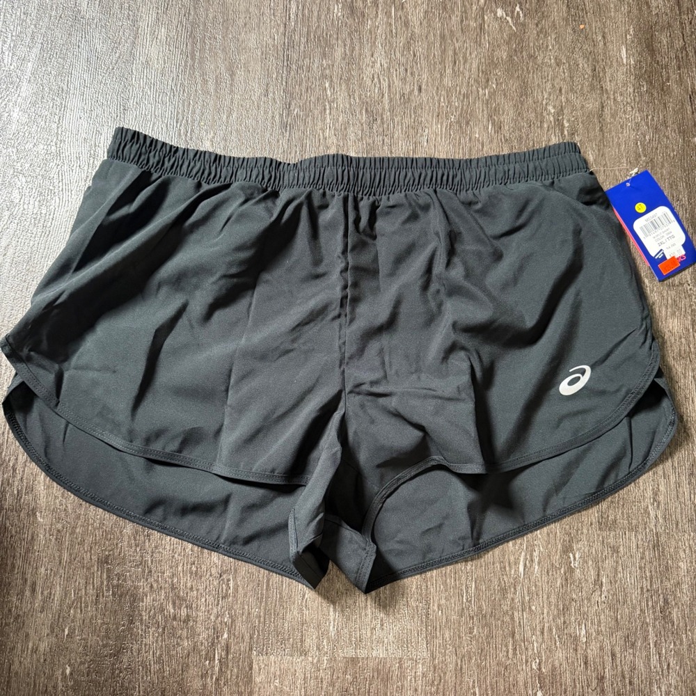 ASICS Split Short Men 2XL Black Running Athletic Training MS3497 New